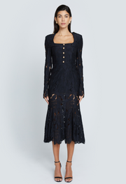 KATE GODET LACE DRESS