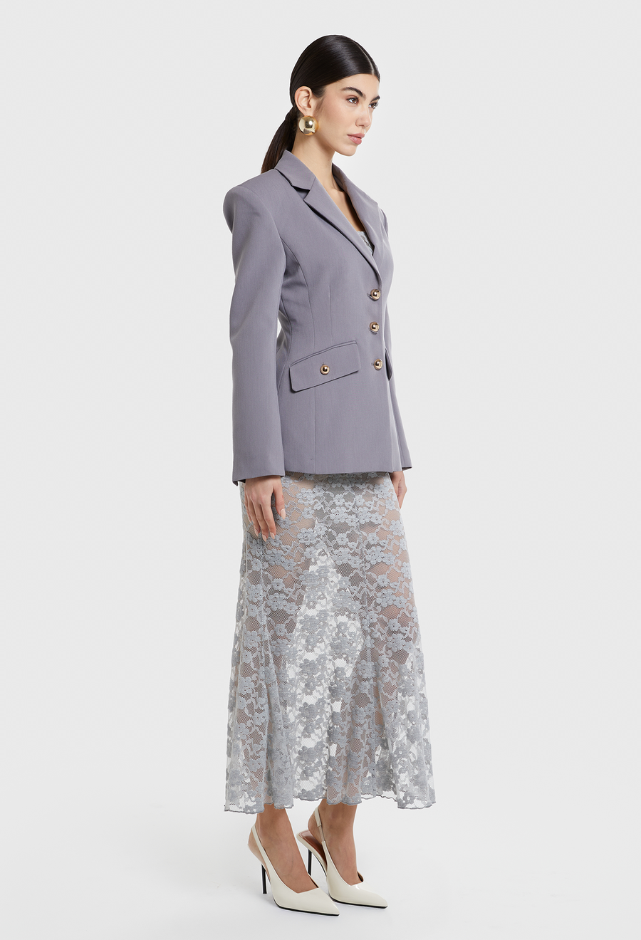 INDIRA CURVED BLAZER