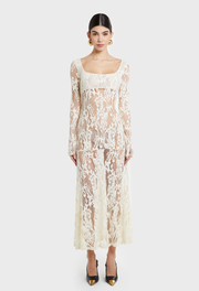 IVORY LEYLA LACE DRESS