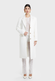 WHITE MANHATTAN BLAZER COAT