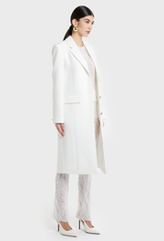 WHITE MANHATTAN BLAZER COAT