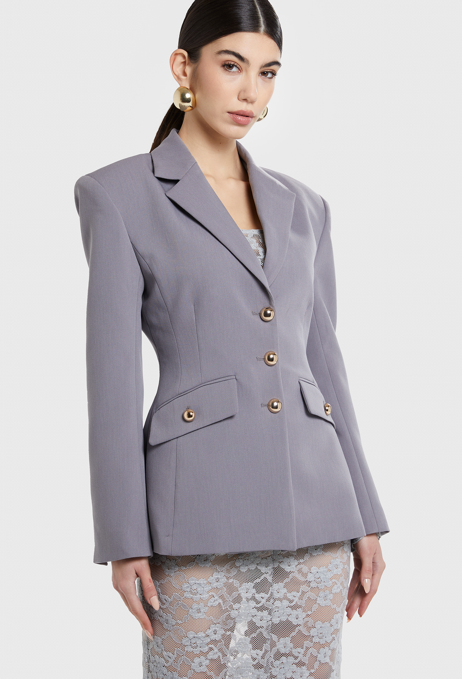 INDIRA CURVED BLAZER