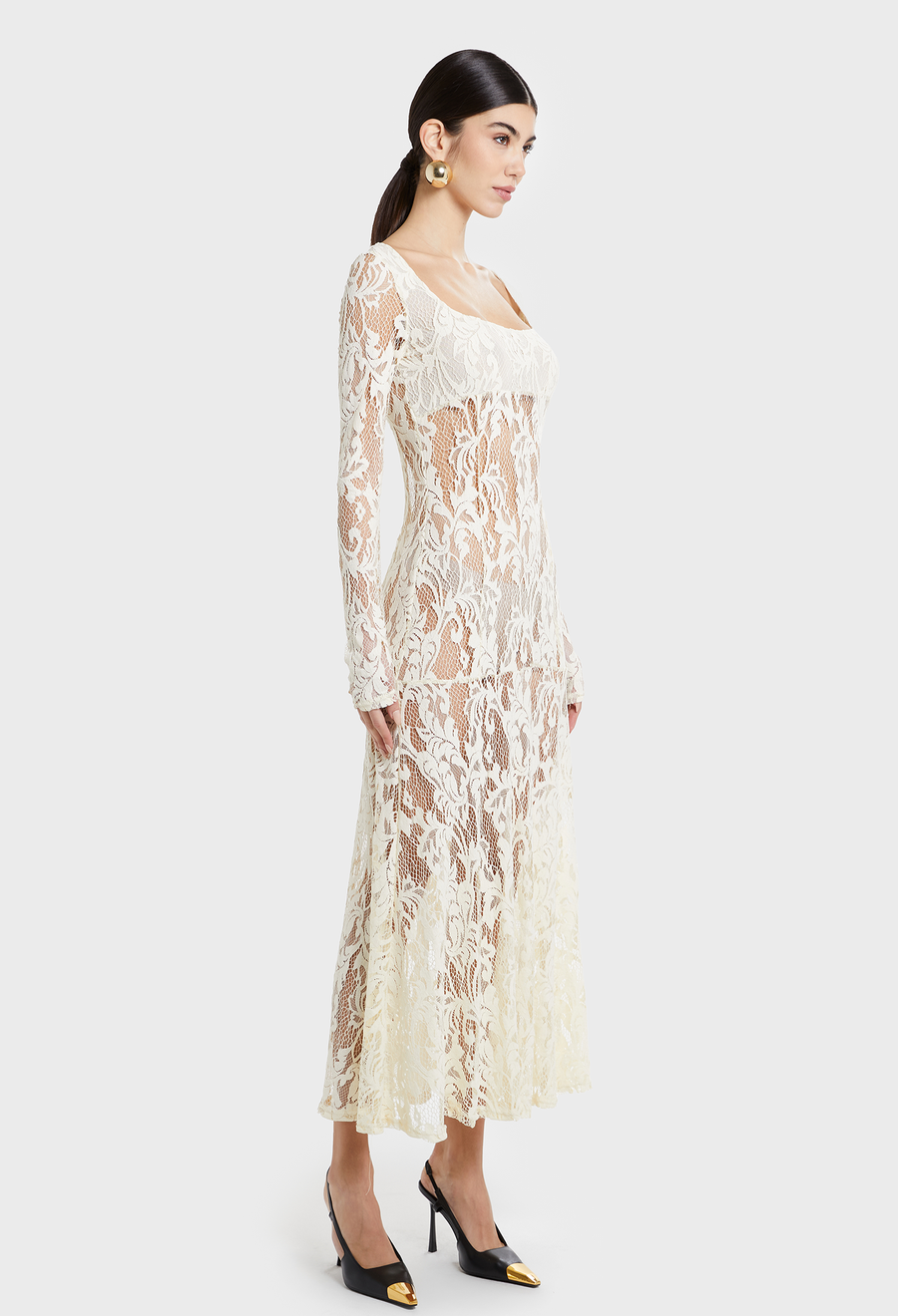IVORY LEYLA LACE DRESS