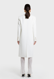 WHITE MANHATTAN BLAZER COAT