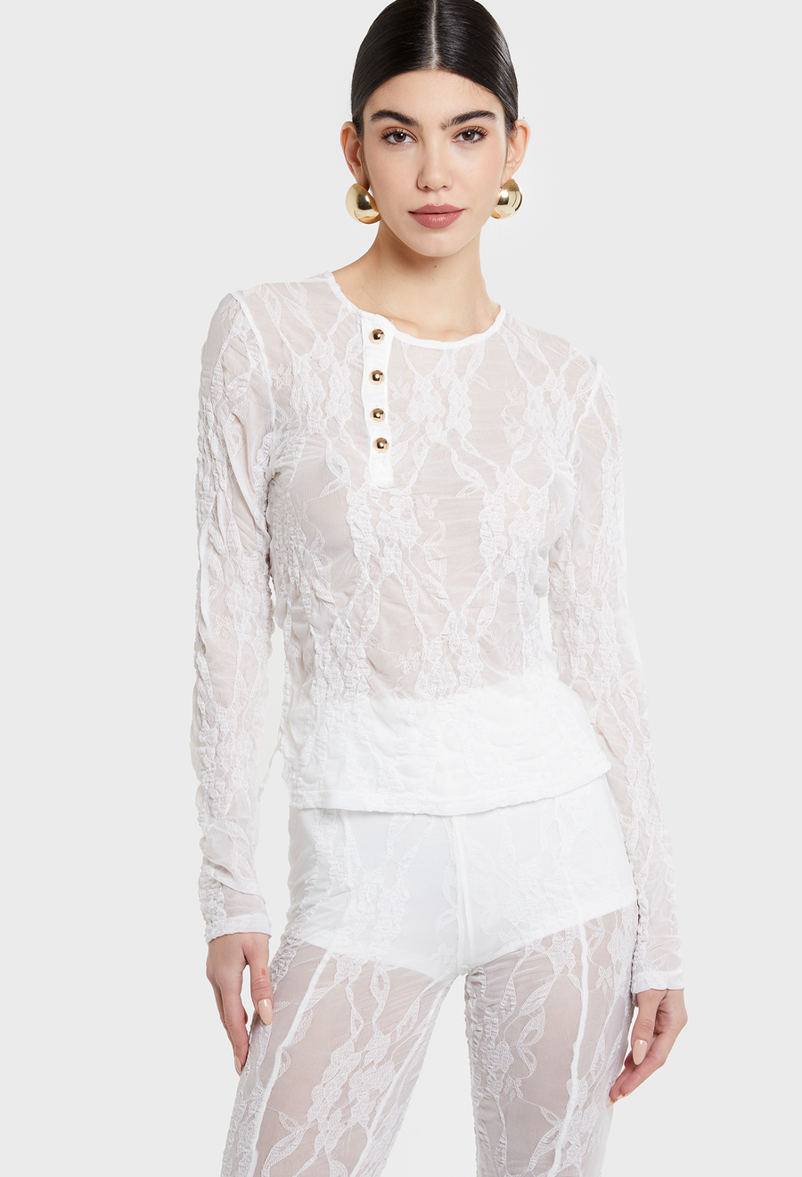 HENLEY LACE TOP