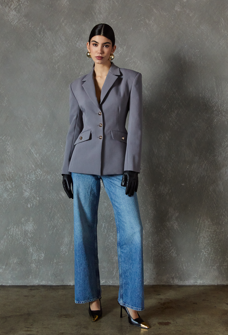 INDIRA CURVED BLAZER