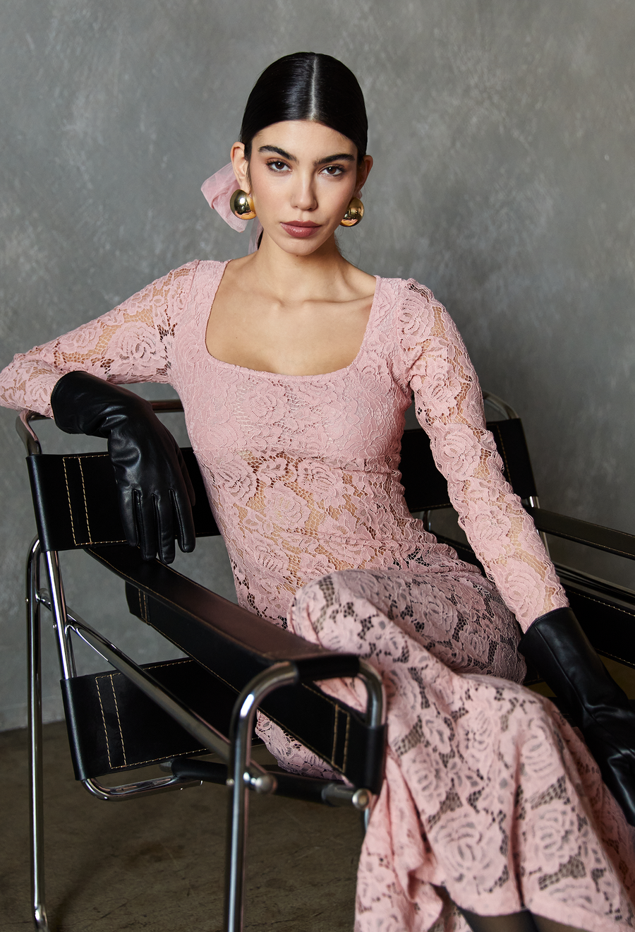 BLUSH LEYLA LACE DRESS