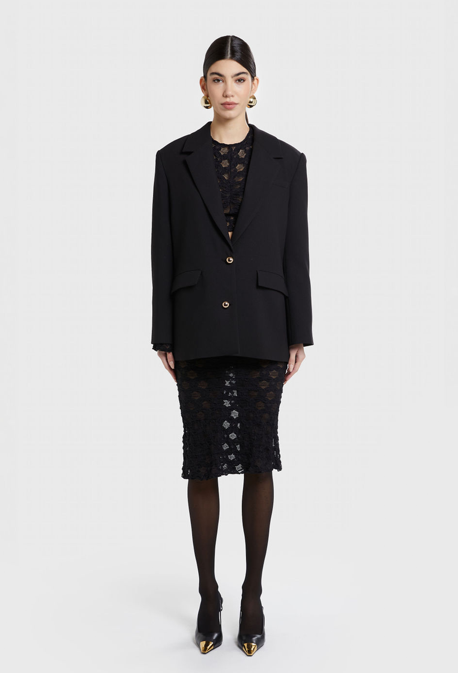 BLACK DOWNTOWN BLAZER