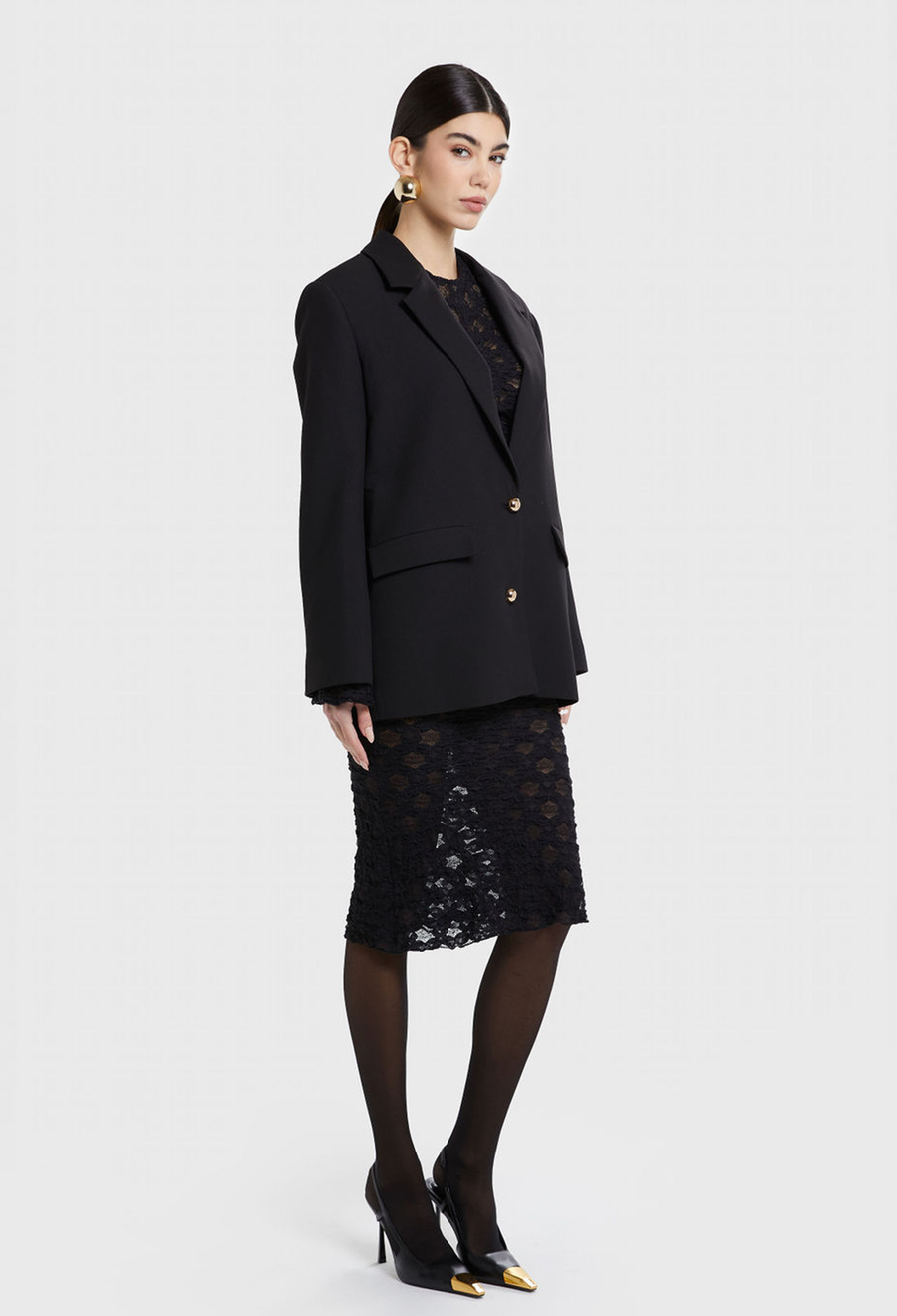 BLACK DOWNTOWN BLAZER