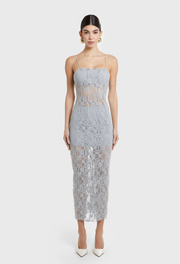 Grey Frida Lace Dress
