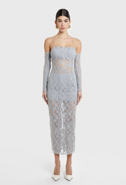 Grey Frida Lace Dress