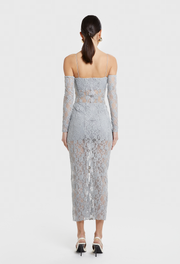 Grey Frida Lace Dress