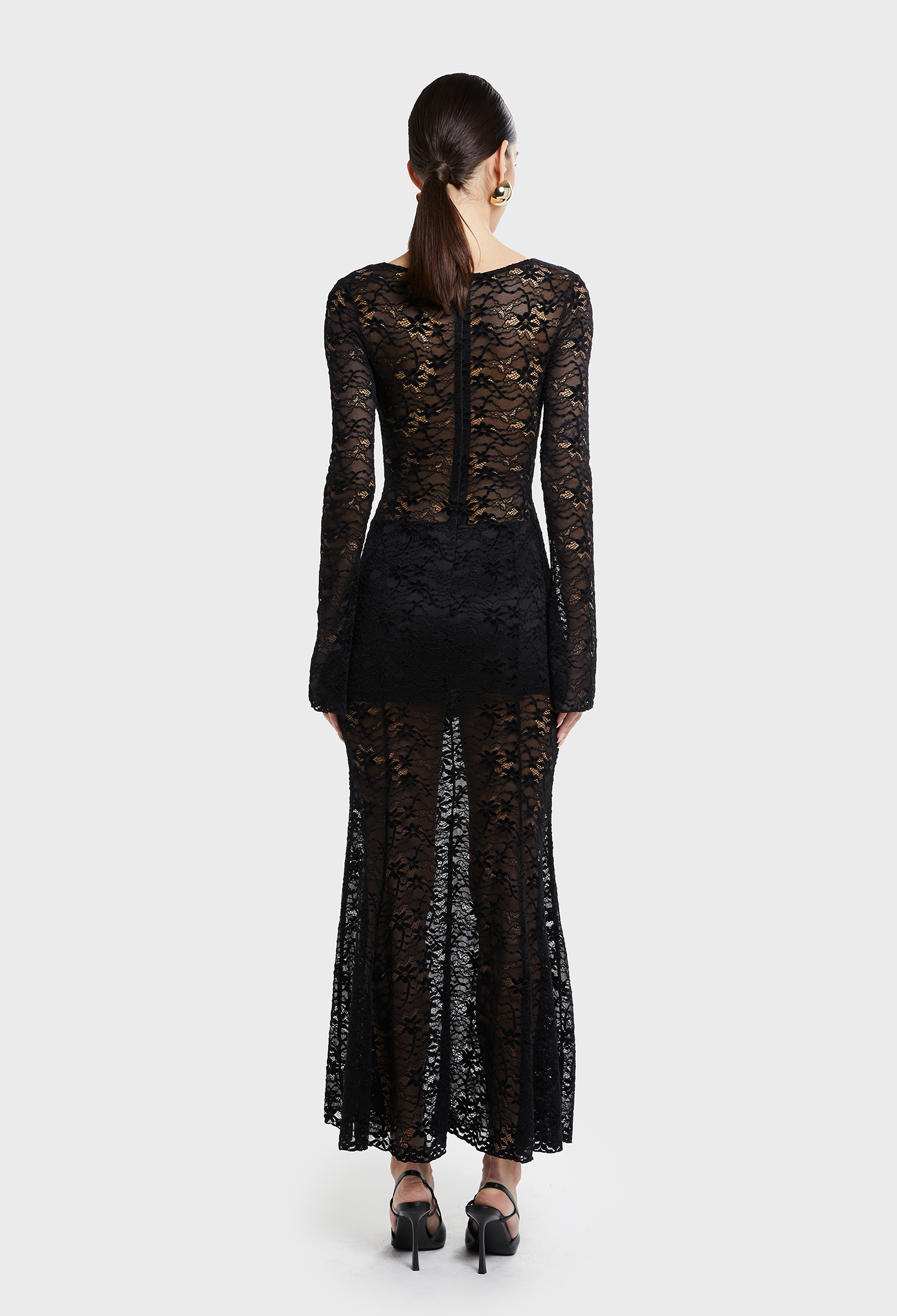 BLACK LIZA LACE DRESS