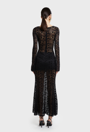 BLACK LIZA LACE DRESS