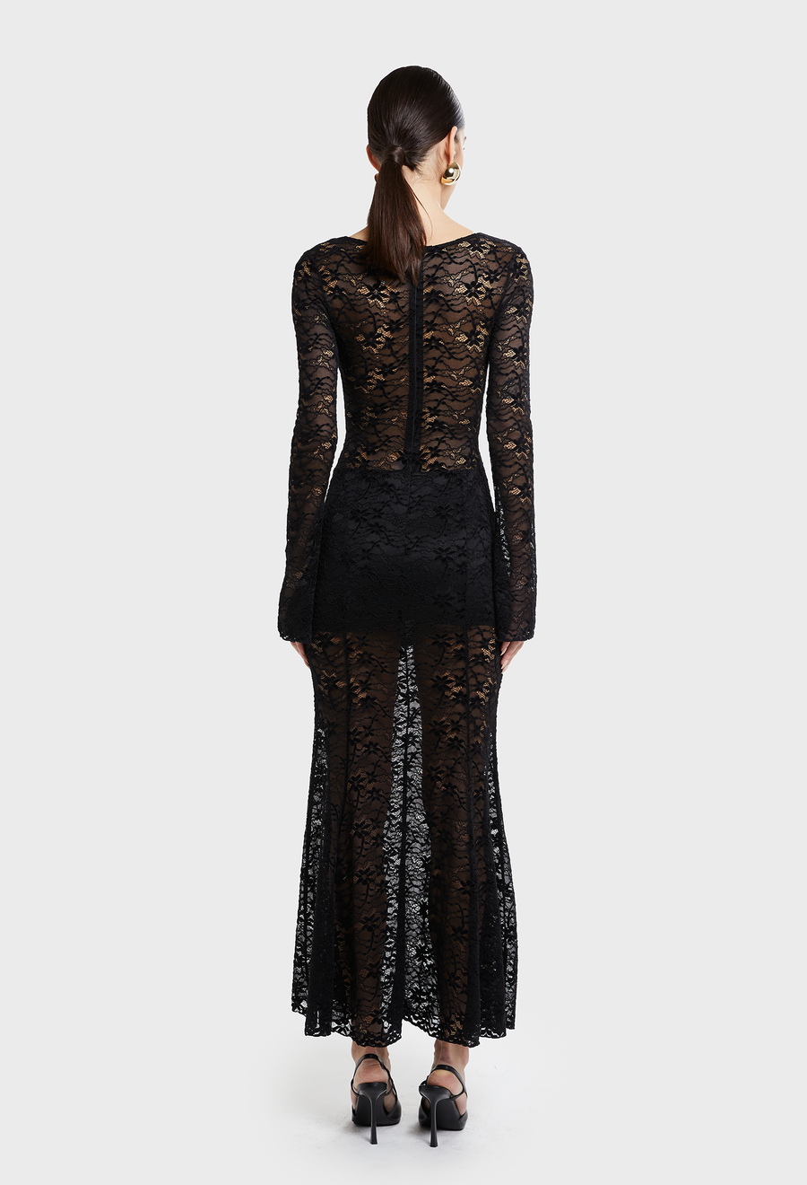 BLACK LIZA LACE DRESS