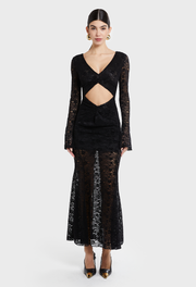 BLACK LIZA LACE DRESS