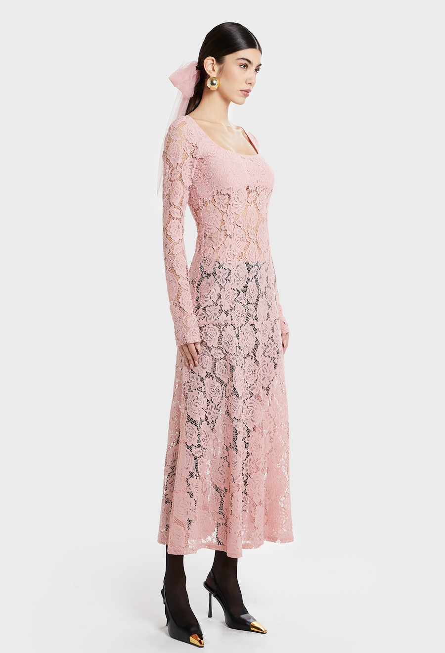 BLUSH LEYLA LACE DRESS