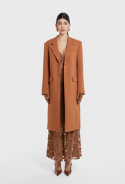 MOCHA MANHATTAN BLAZER COAT