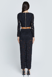 VERA LONG SLEEVE LACE CROP