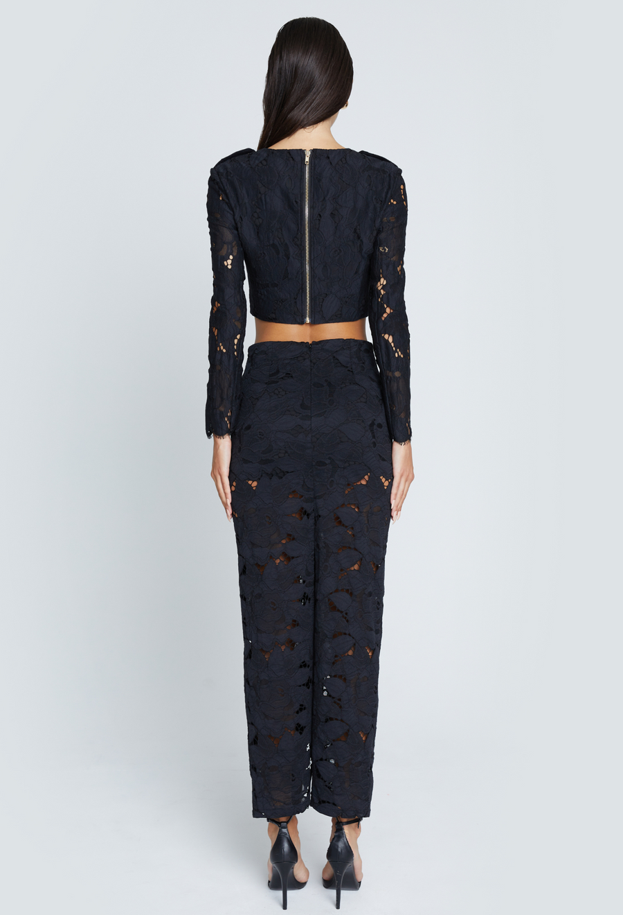 VERA LONG SLEEVE LACE CROP