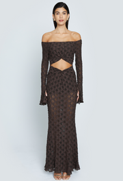 DONNA OFF SHOULDER DRESS