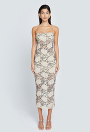 FLORENCE BEADED FLORAL LACE DRESS