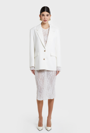 WHITE DOWNTOWN BLAZER