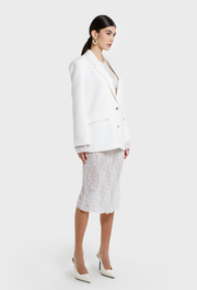 WHITE DOWNTOWN BLAZER