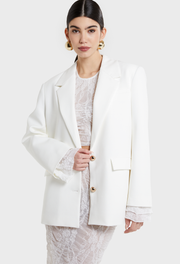 WHITE DOWNTOWN BLAZER