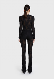 BLACK AUBREY LACE PANT