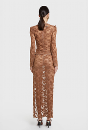 MOCHA JOSEPHINE LACE SKIRT